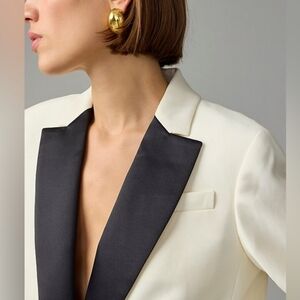 J.Crew, Collection tuxedo blazer in Italian wool. Size-8.